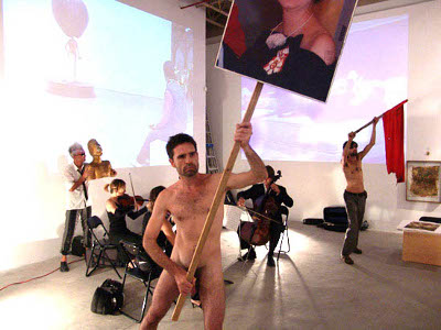 Leif Harmsen, Machine Sex Action Group with Istvan Kantor at MOCCA